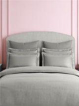 Premium Quality 100% Egyptian Cotton 1000 TC, Silver King Bedsheet with 4 Pillow Covers (Pearl Stitched), Infinity