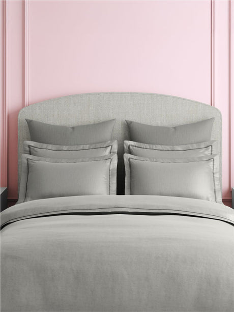 Premium Quality 100% Egyptian Cotton 1000 TC, Silver King Bedsheet with 4 Pillow Covers (Pearl Stitched), Infinity