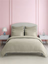 Premium Quality 100% Egyptian Cotton 1000 TC Grey King Bedsheet with 4 Pillow Covers (Pearl Stitched), Infinity