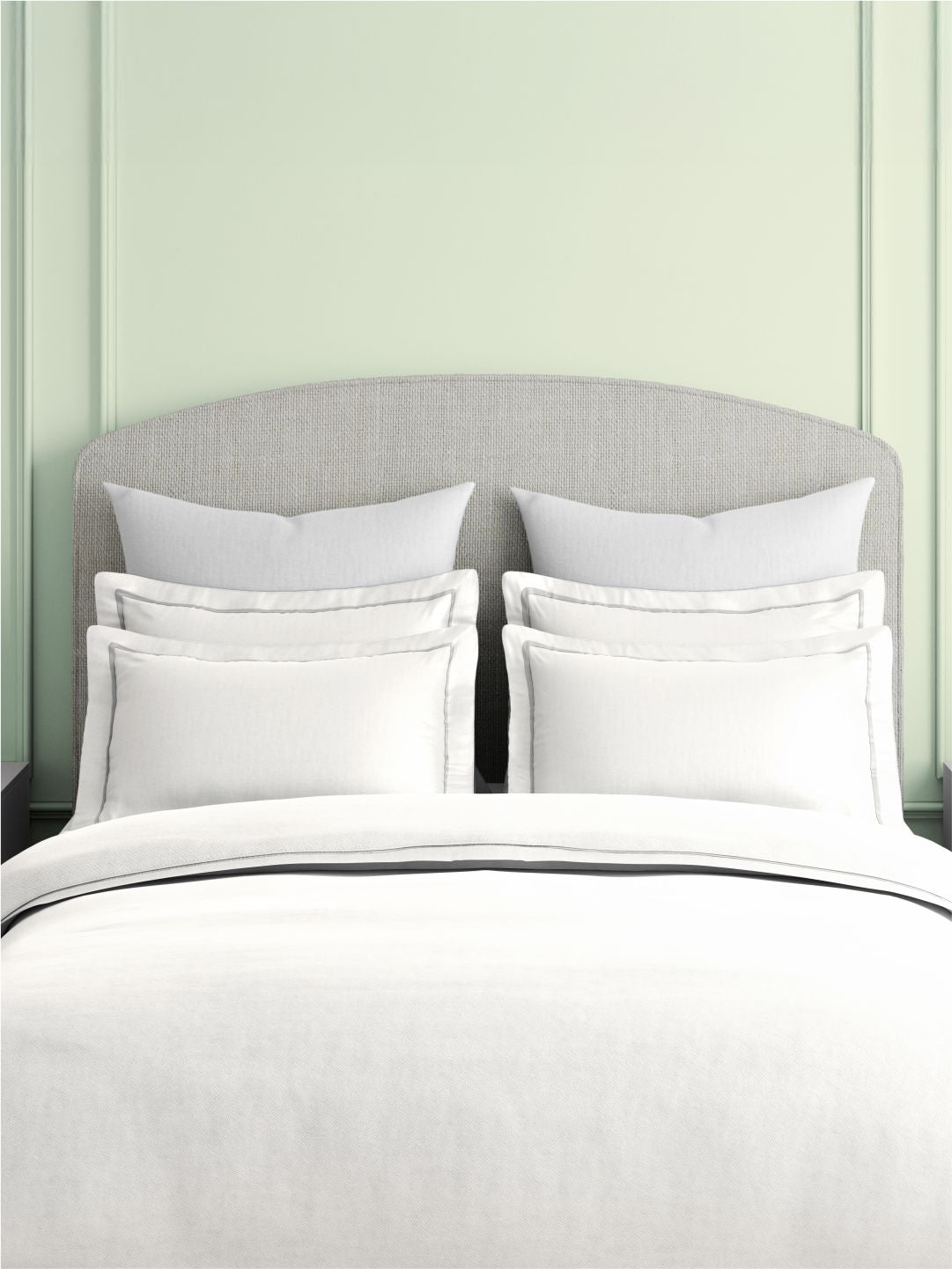 Natures Bamboo Cotton 180 TC King Bedsheet with 2 Pillow Covers | White Solid Bedsheet Set