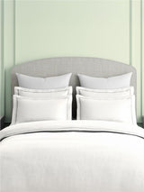 Natures Bamboo Cotton 180 TC King Bedsheet with 2 Pillow Covers | White Solid Bedsheet Set