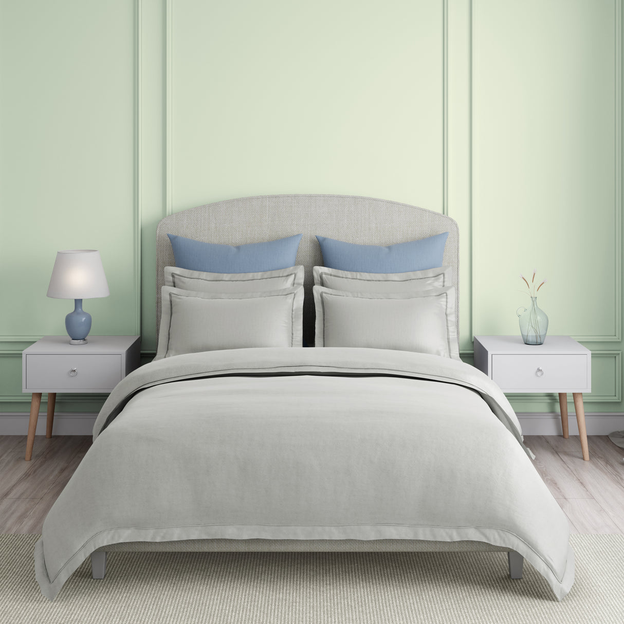 Natures Bamboo Cotton 180 TC King Bedsheet with 2 Pillow Covers | Solid Bedsheet Set