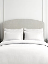 Cotton Charm 100% Cotton 400 TC King Bedsheet with 4 Pillow Covers | White Dyed Solid Bedsheet Set