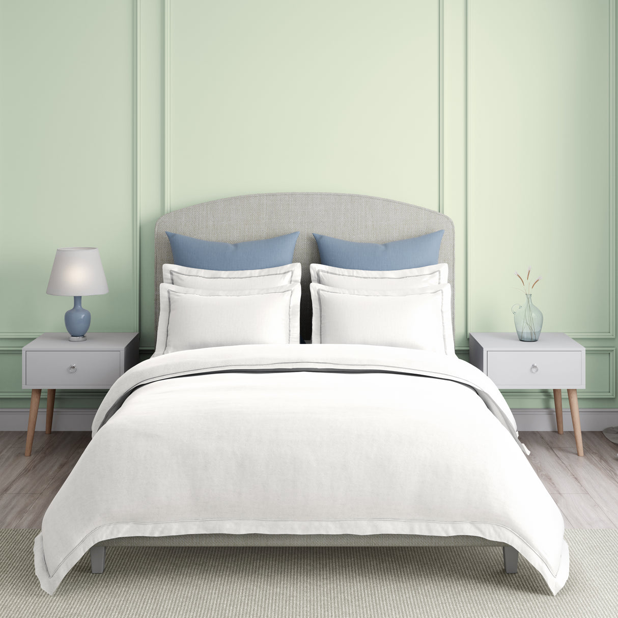 Natures Bamboo Cotton 180 TC King Bedsheet with 2 Pillow Covers | Solid Bedsheet Set